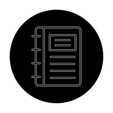 Not defteri web simge vektör çizim