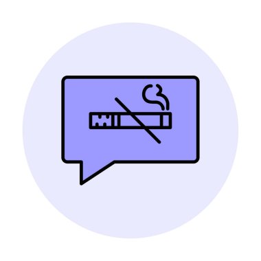 Basit Tütün Günü simgesi, vektör illüstrasyonu