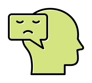 Negatif Düşünce konsepti ikon vektör çizimi