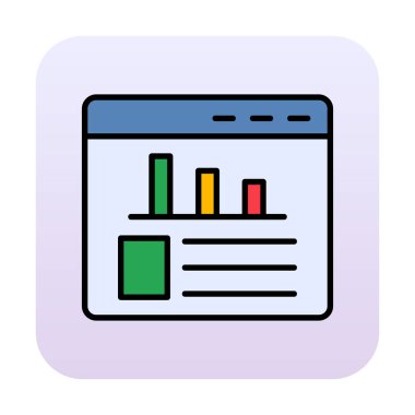 İstatistik simgesinin web vektör çizimi           