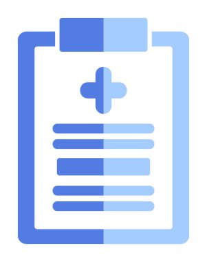 Tıbbi Kayıtlar ikonu. Basit resimleme                                 