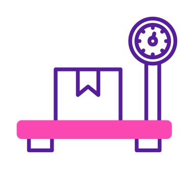 ölçekli düz simge, vektör illüstrasyonu