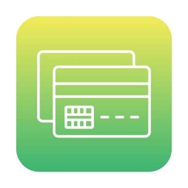 Basit kredi düz iş simgesi