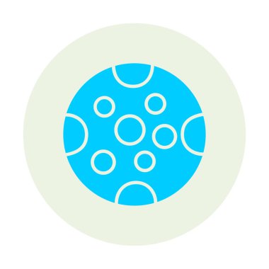 Dolunay düz ikonu. vektör illüstrasyonu 