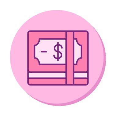 para düz simgesi, vektör illüstrasyonu