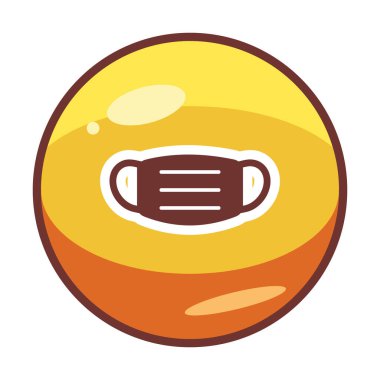 Tıbbi veya Cerrahi Yüz Maskesi. Virüs Koruma. Solunum maskesi takıyorum. Sağlık ve Coperid 19 Önleme Konsepti. Vektör İllüstrasyonu