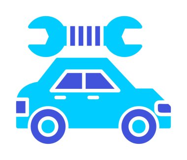 araba servisi, bakım vektörü illüstrasyon tasarımı 