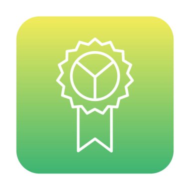 Rozet. Web simgesi basit illüstrasyon              