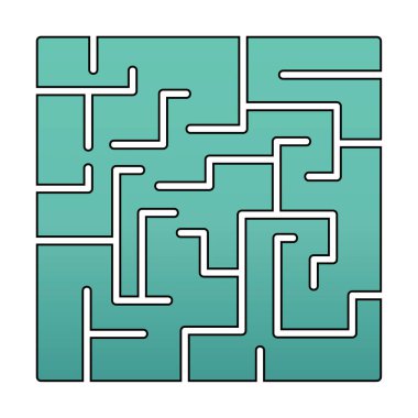 Labirent için labirent oyunu, çözüm. vektör