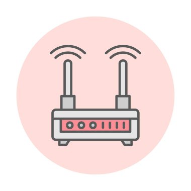  Wi-fi yönlendirici vektör illüstrasyonu