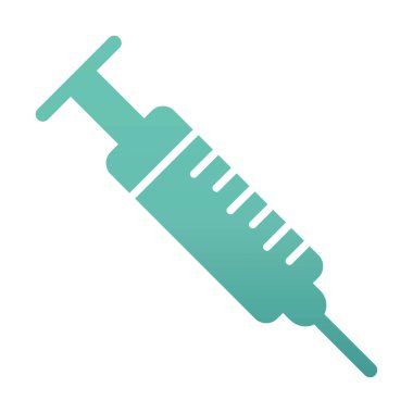 Şırınga web simgesi, vektör çizim 