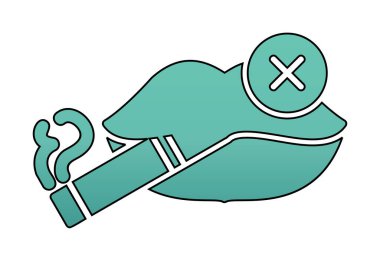 Proje ve eğlence için sigara içme simgesi yok