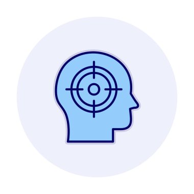 hedef simge, vektör illüstrasyonu basit tasarım