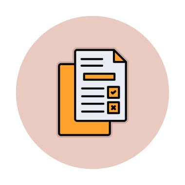 belgelerin vektör çizimi simgesi  