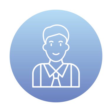 Yönetici simgesi, vektör illüstrasyonu basit tasarım