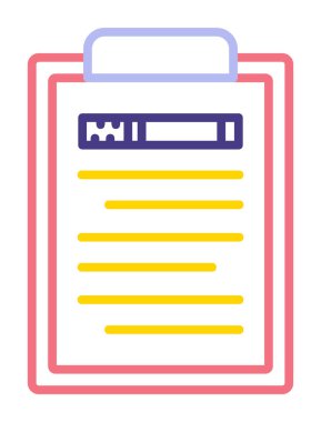 Basit pano simgesi vektör illüstrasyon tasarımı