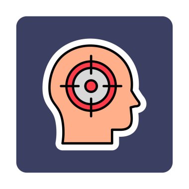 hedef simge, vektör illüstrasyonu basit tasarım