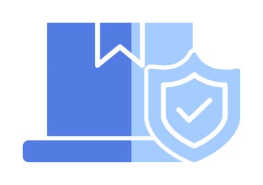 İşaretleme simgesi, vektör illüstrasyonlu kutu 