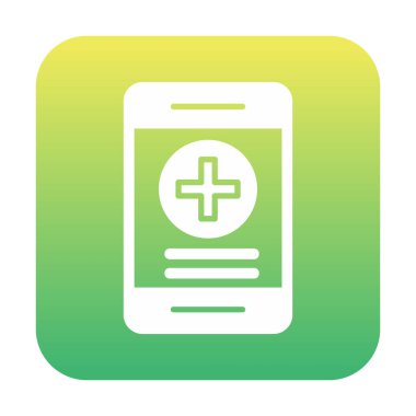 Çevrimiçi Sağlık Sigortası ikonu vektör illüstrasyonu