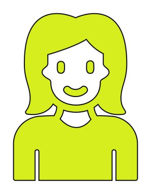 avatar kadın karakter simgesi