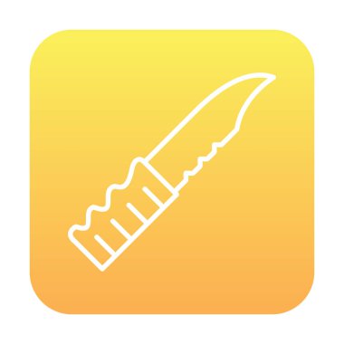 Basit bıçak simgesi vektör çizimi