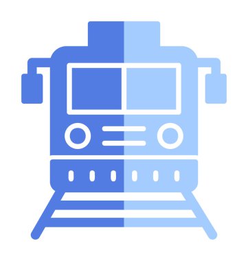 tren simgesi, vektör illüstrasyonu 
