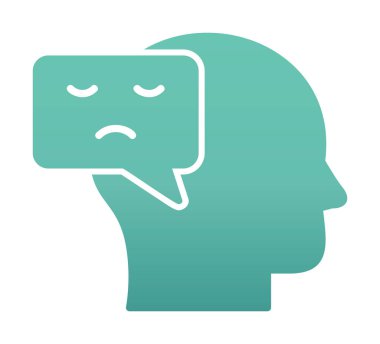 Negatif Düşünce konsepti ikon vektör çizimi