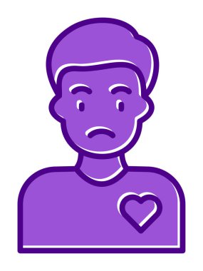 Gönüllü Adam simge vektör çizimi