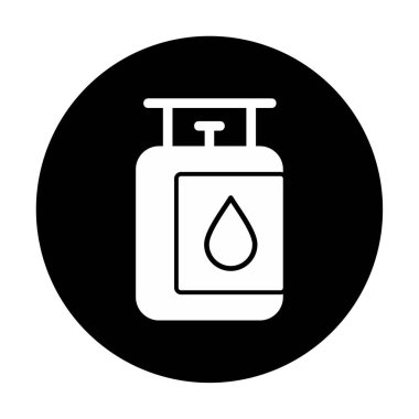 gaz tankı ikonu vektör illüstrasyonu
