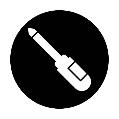 tornavida aracı izole edilmiş simge vektör çizimi