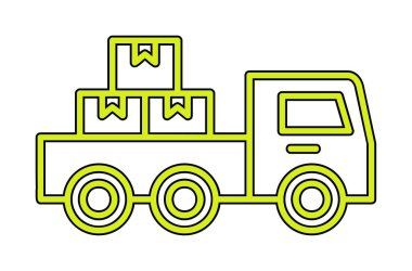 Kamyonet simge vektör çizim