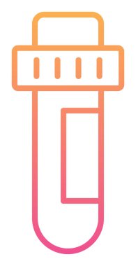 test tüpü modern simge vektör çizimi