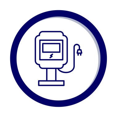 İstasyon simgesi tasarımı, vektör illüstrasyonu yükleniyor