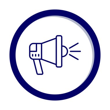 megafon simgesi, vektör illüstrasyonu