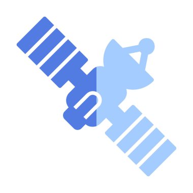 Uydu Simgesi, vektör illüstrasyonu 