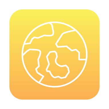 earth icon, vector illustration simple design