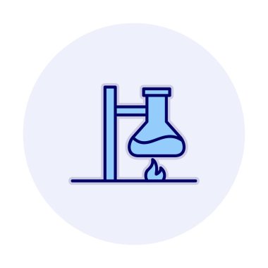 Basit Kimyasal Deney simgesi, vektör çizimi