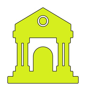 Simge vektör tasarlamak yapı Müzesi