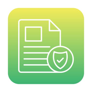 Onaylanmış Belge simgesi, vektör illüstrasyonu basit tasarım