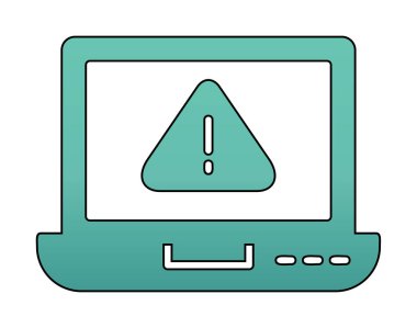 uyarı simgesi olan dizüstü bilgisayar 