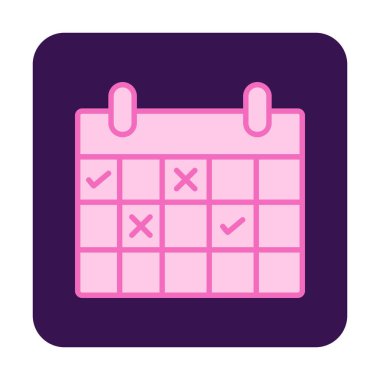 Takvim simgesi, vektör çizimi