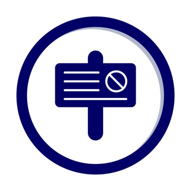 Basit protesto simgesi, vektör illüstrasyonu