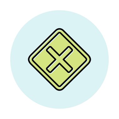 Tahriş simgesi için vektör illüstrasyonu  