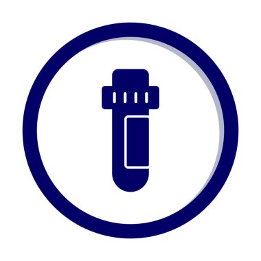 test tüpü modern simge vektör çizimi