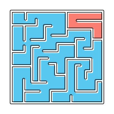 Labirent için labirent oyunu, çözüm. vektör