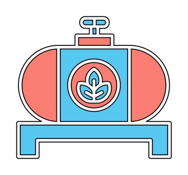 yakıt tankı ikonu vektör illüstrasyonu