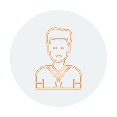 Yönetici simgesi, vektör illüstrasyonu basit tasarım