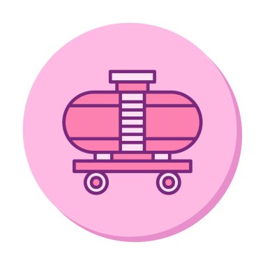 Tren, vagon nakliye ikonları. Kargo için lojistik resimler