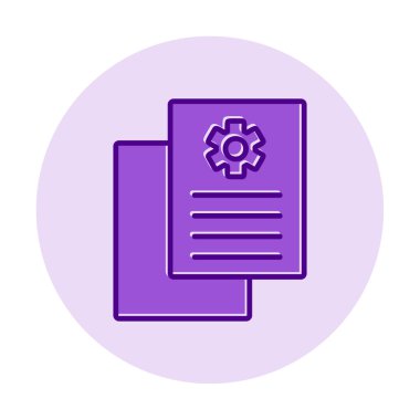 Çalışma Raporu. Web simgesi basit illüstrasyon