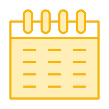 Takvim simgesi, vektör çizimi